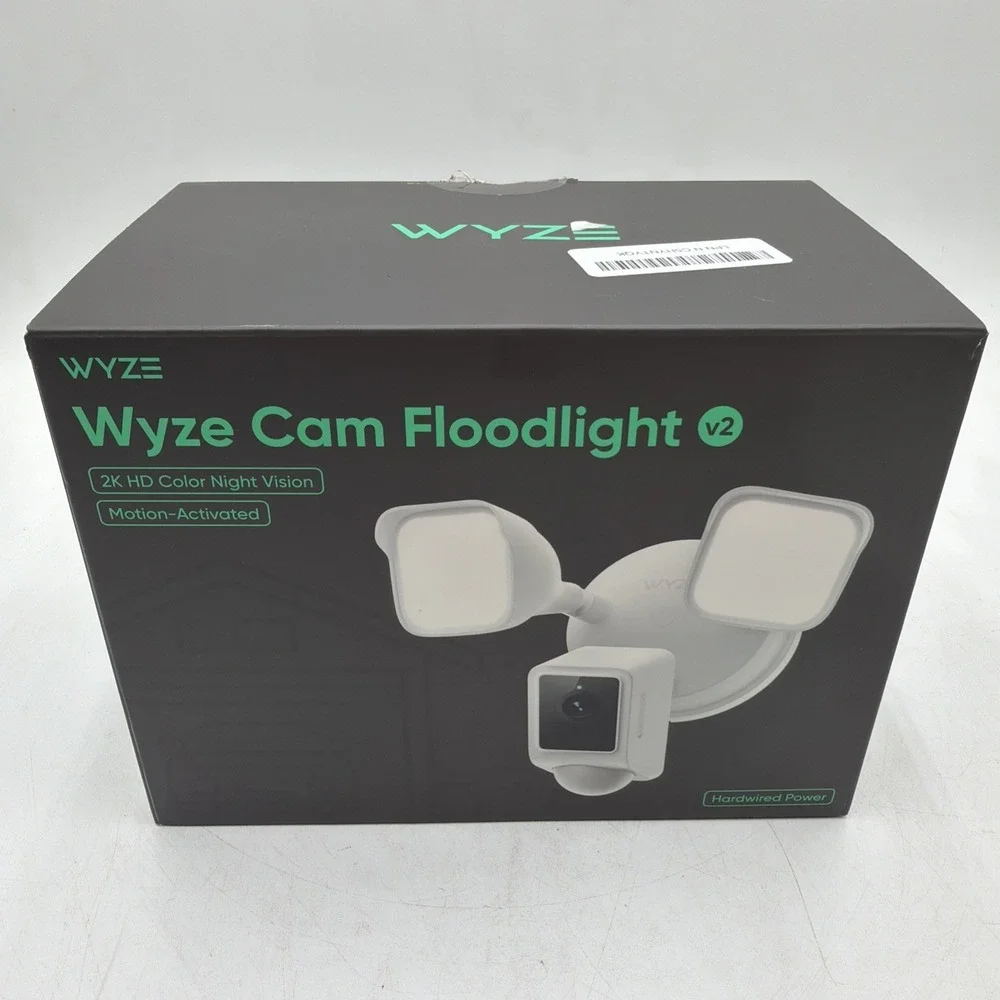 Wyze Cam Floodlight V2 Motion-Activated 2K HD Color Night Vision Camera